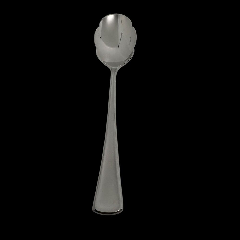 Gorham Stephanie Frosted Sugar Shell Spoon 18/8 Stainless Steel‎ Vintage RARE